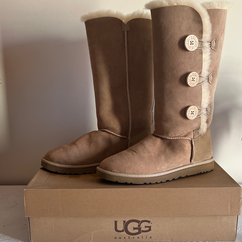 UGG Classic Tall Boots in Tan and Cream